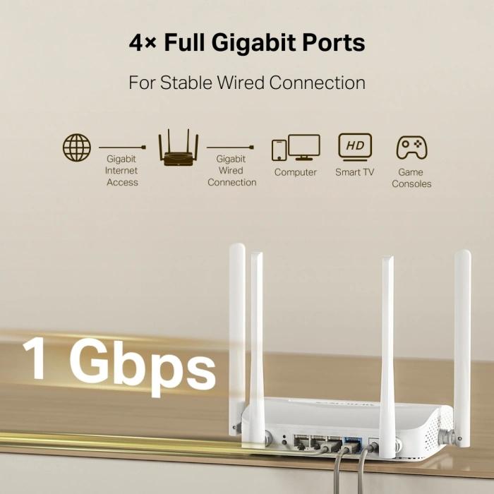 MERCUSYS MR25WBE Wıfı7 BE3600 Dual Band Router