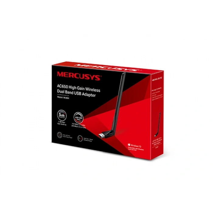 MERCUSYS MU6H WIFI5 AC650 Çift Bant Kablosuz Ağ Adaptörü