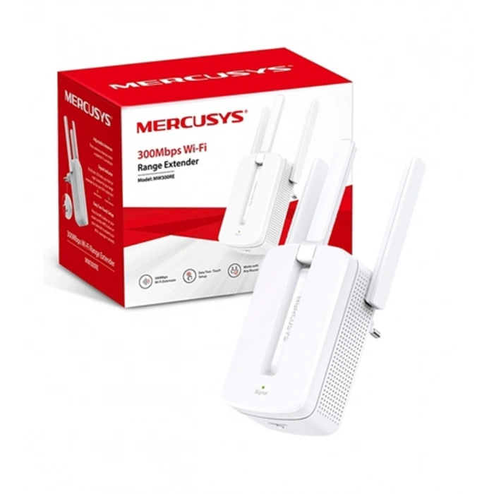 MERCUSYS MW300RE N300 Menzil Genişletici Priz Tip