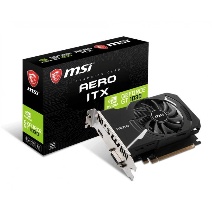 MSI 2GB GT1030 AERO ITX 2GD4 OC DDR4 HDMI-DVI PCIE 3.0