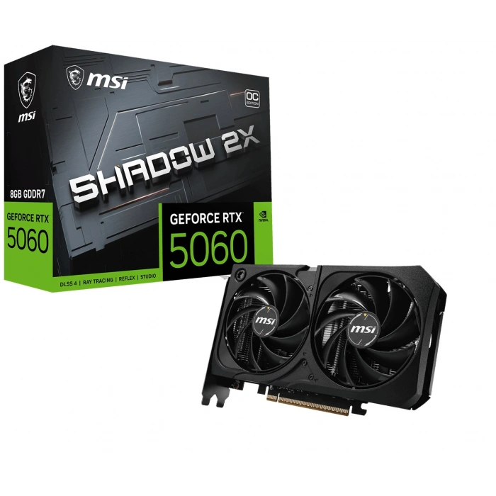 MSI 8GB RTX5060 8G SHADOW 2X OC MAX GDDR7 128bit HDMI-DP PCIE 5.0