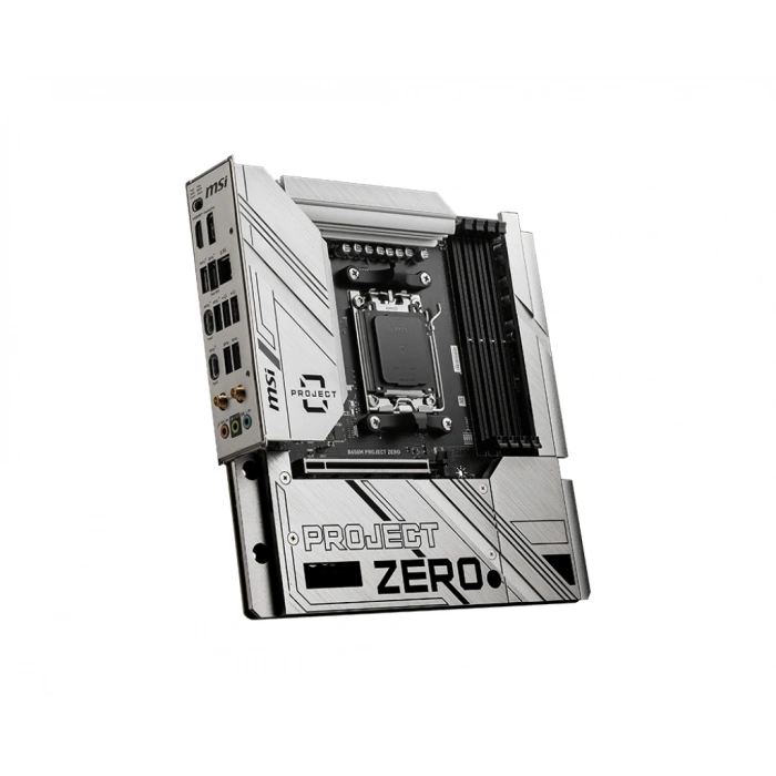 MSI B650M PROJECT ZERO WIFI6E DDR5 HDMI-DP TYPEC PCIE 4.0 AM5 mATX