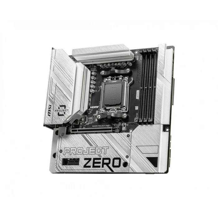 MSI B650M PROJECT ZERO WIFI6E DDR5 HDMI-DP TYPEC PCIE 4.0 AM5 mATX