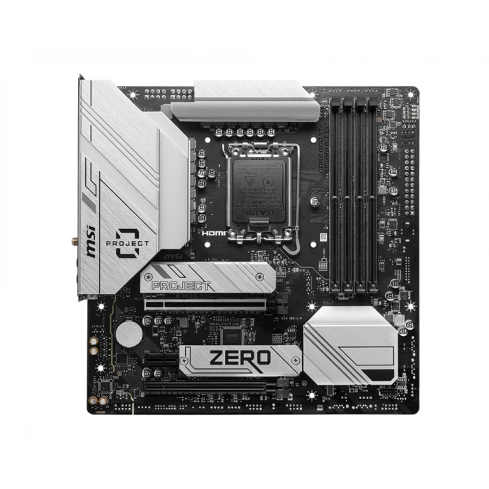 MSI B760M PROJECT ZERO DDR5 HDMI-DP TYPEC PCIE 4.0 1700p mATX