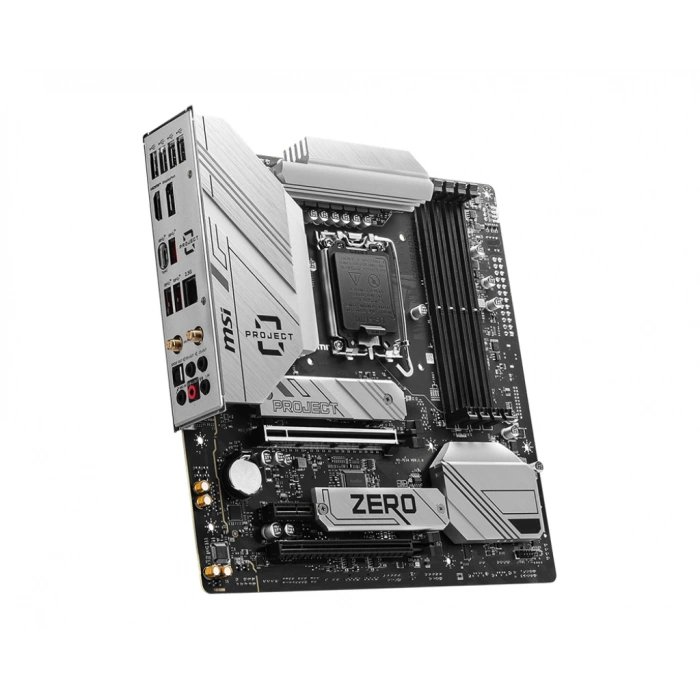 MSI B760M PROJECT ZERO DDR5 HDMI-DP TYPEC PCIE 4.0 1700p mATX