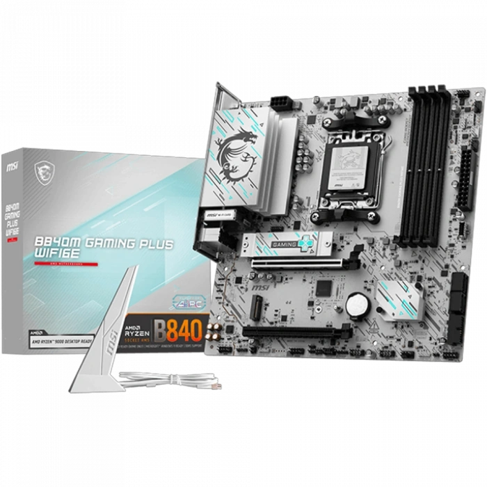 MSI B840M GAMING PLUS WIFI6E DDR5 HDMI PCIE 5.0 AM5 mATX