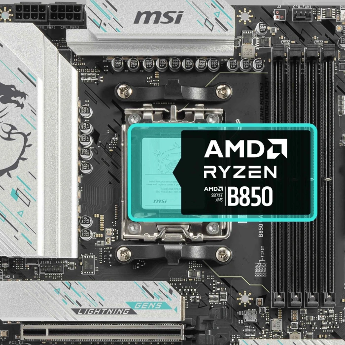 MSI B850 GAMING PLUS WIFI6E DDR5 HDMI-DP TYPEC PCIE 5.0 AM5 ATX