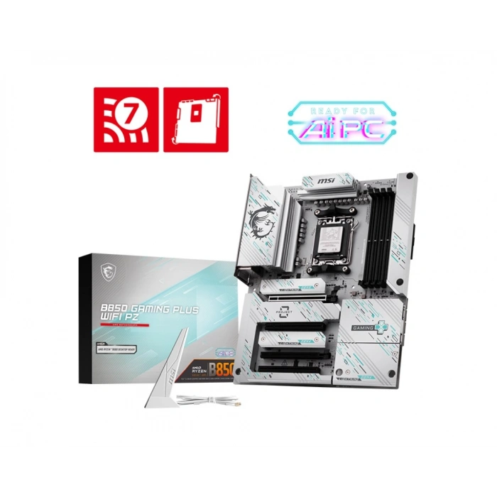 MSI B850 GAMING PLUS WIFI7 PZ DDR5 HDMI-DP TYPEC PCIE 5.0 AM5 ATX