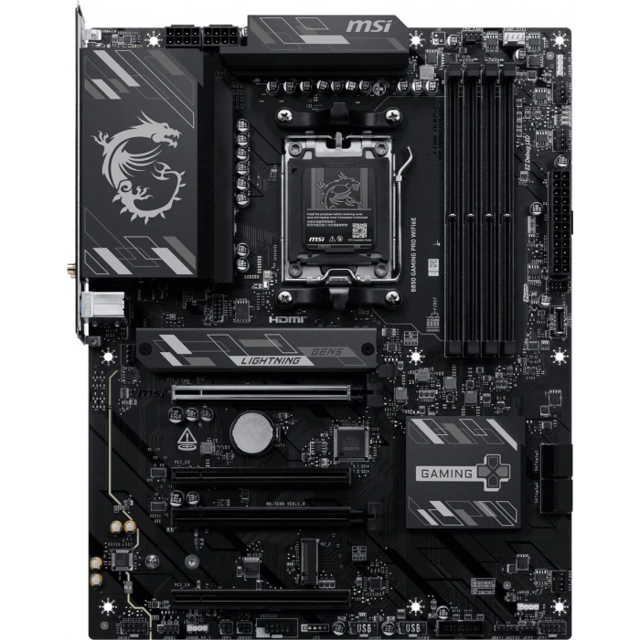 MSI B850 GAMING PRO WIFI6E HDMI-DP TYPEC PCIE 5.0 AM5 ATX