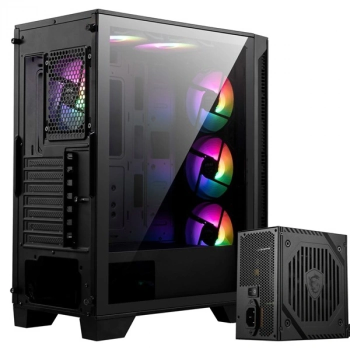 MSI MAG FORCE 120A 650W 80+ BRONZE Gaming Mid-Tower PC Kasası