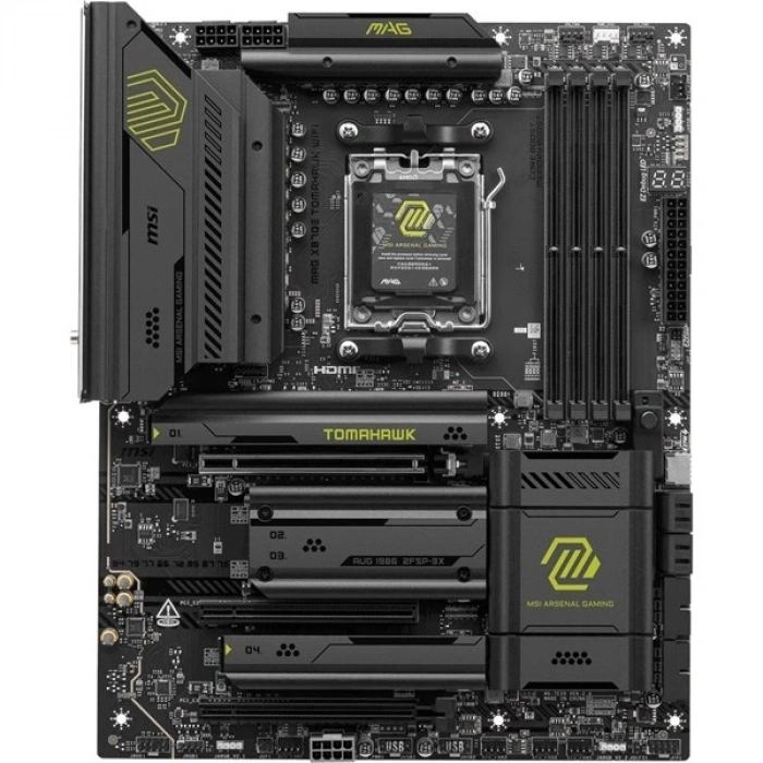MSI MAG X870E TOMAHAWK DDR5 HDMI DP PCIe 16X v5.0 AM5 ATX