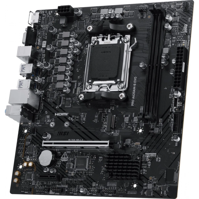 MSI PRO A620AM-B EVO DDR5 HDMI PCIE 4.0 AM5 mATX