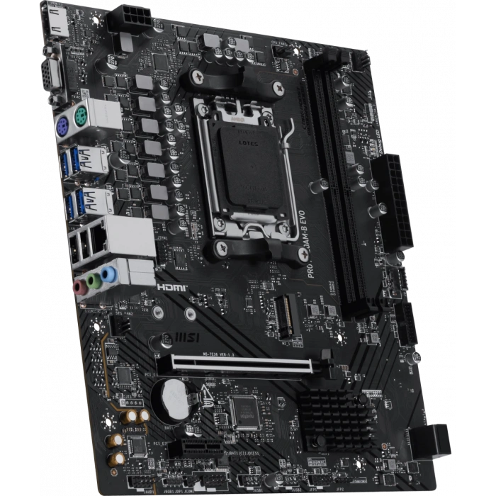 MSI PRO A620AM-B EVO DDR5 HDMI PCIE 4.0 AM5 mATX