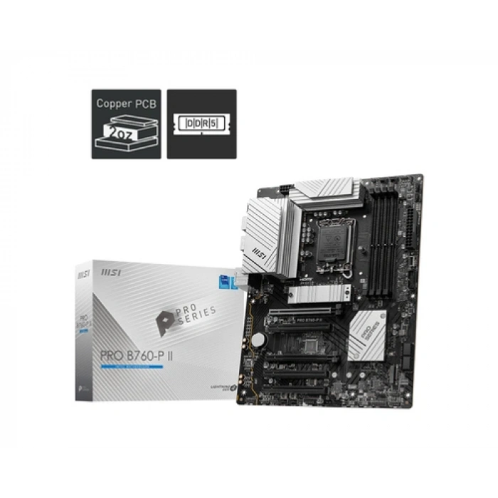 MSI PRO B760-P II DDR5 HDMI-DP PCIE 4.0 1700p ATX