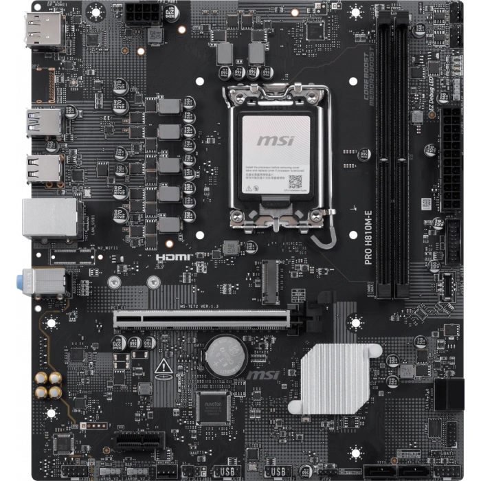 MSI PRO H810M-E DDR5 HDMI-DP PCIE 4.0 1851p mATX
