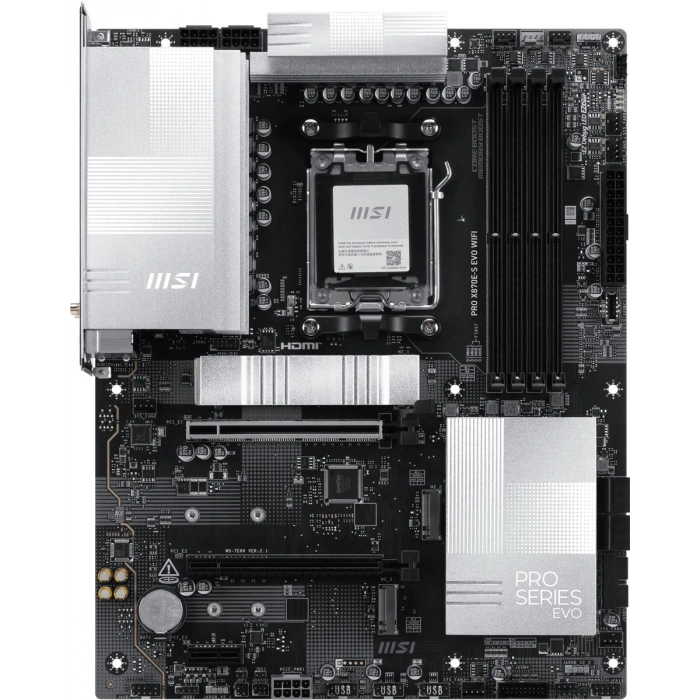 MSI PRO X870E-S EVO WIFI7 DDR5 HDMI-DP TYPEC PCIE 5.0 AM5 ATX