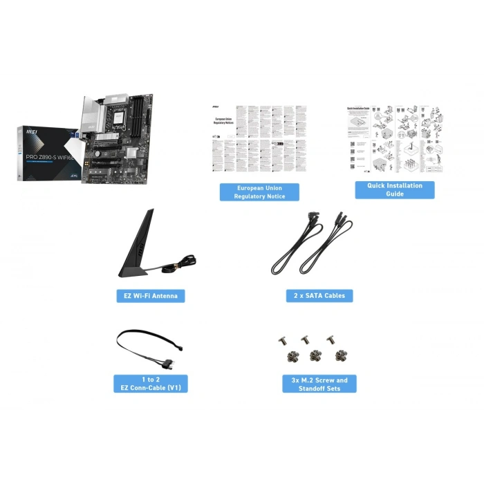 MSI PRO Z890-S WIFI6E DDR5 HDMI-DP TYPEC PCIE 5.0 1851p ATX