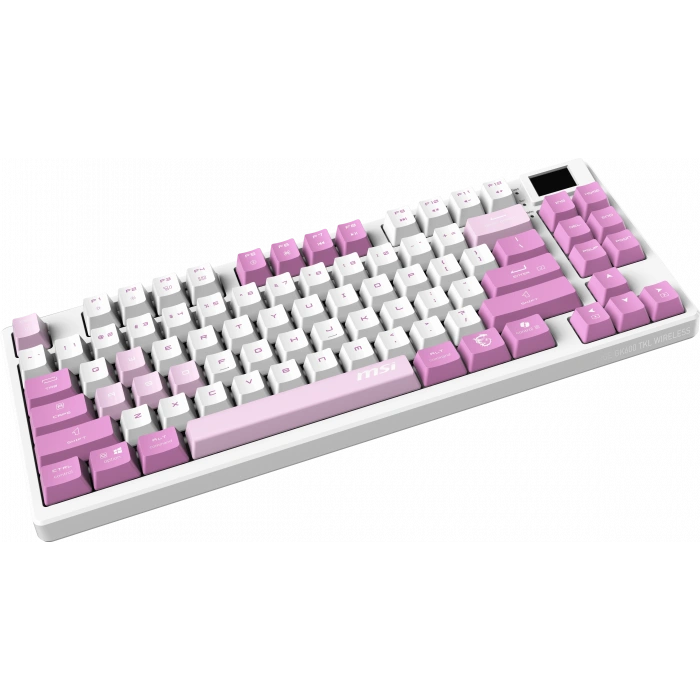 MSI Q TR GG Forge GK600 TKL Violet Switch Mekanik Beyaz/Mor Oyuncu Klavyesi