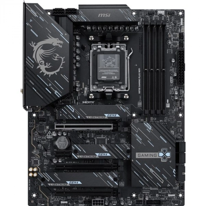 MSI X870E GAMING PLUS WIFI7 DDR5 HDMI TYPE-C PCIE 5.0 AM5 ATX