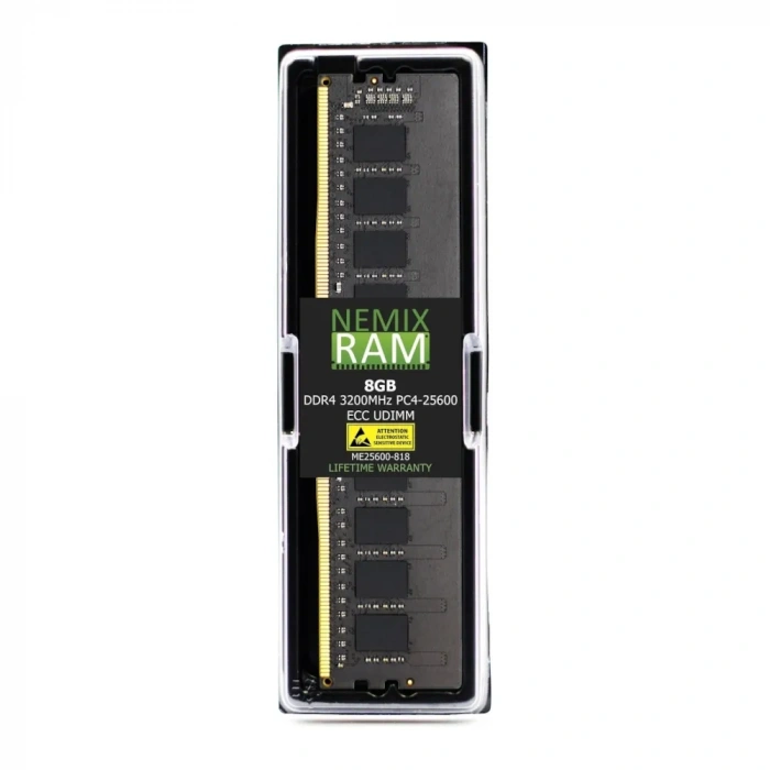 NEMIXRAM 8GB DDR4 3200MHz CL22 ECC UDIMM SUNUCU RAM ME25600-818