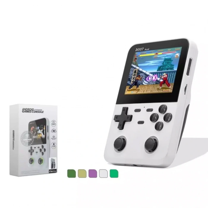 Nodar N758 D007 Plus Pro Game Konsolu – 3.5 Ekran, 1GB RAM, 128GB Destekli Taşınabilir Oyun Konsolu Beyaz