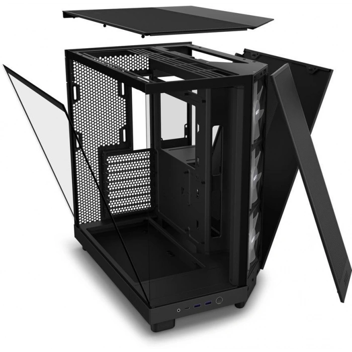 NZXT H6 FLOW CC-H61FB-R1 3-ARGB Fanlı Gaming Mid-Tower PC Kasası
