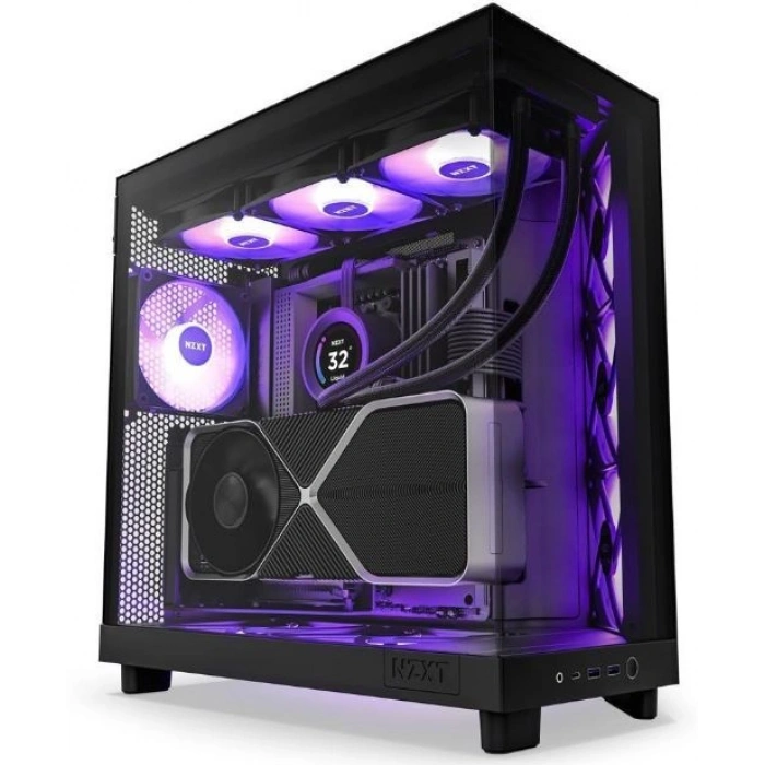 NZXT H6 FLOW CC-H61FB-R1 3-ARGB Fanlı Gaming Mid-Tower PC Kasası