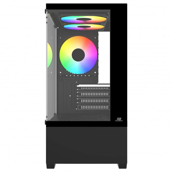 POWERBOOST 500W PB-M5001B 3-Rainbow Fanlı Micro-Tower PC Kasası