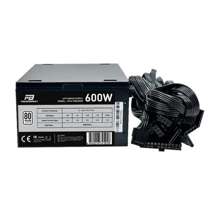 POWERBOOST 600W 80+ PB600WB 12cm Fanlı Power Supply