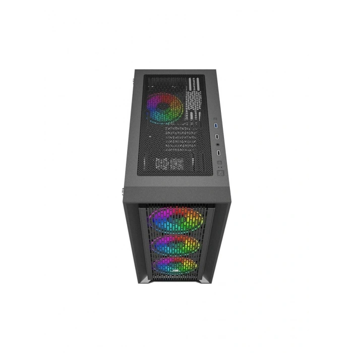 POWERBOOST 650W 80+ BRONZE PB-P705B 4-ARGB Fanlı Gaming Mid-Tower PC Kasası