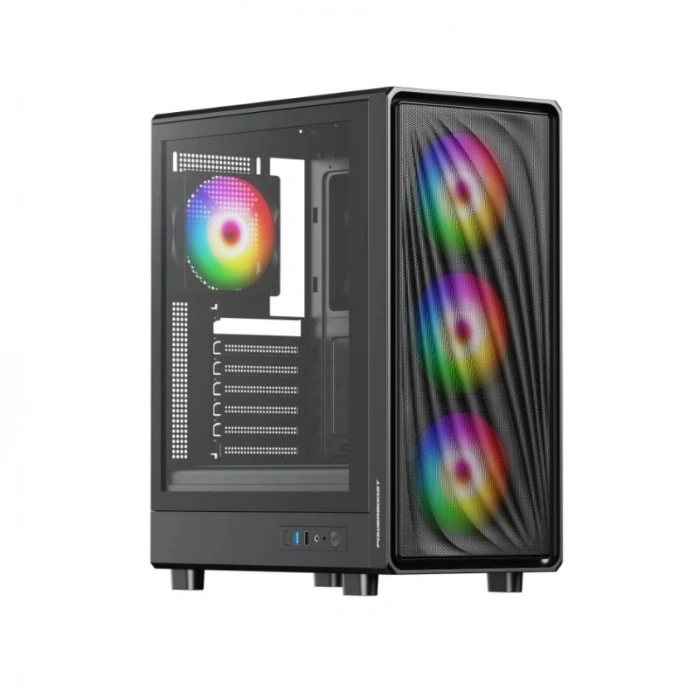 POWERBOOST 650W 80+ BRONZE PBA5065B-650W Gaming Mid-Tower PC Kasası