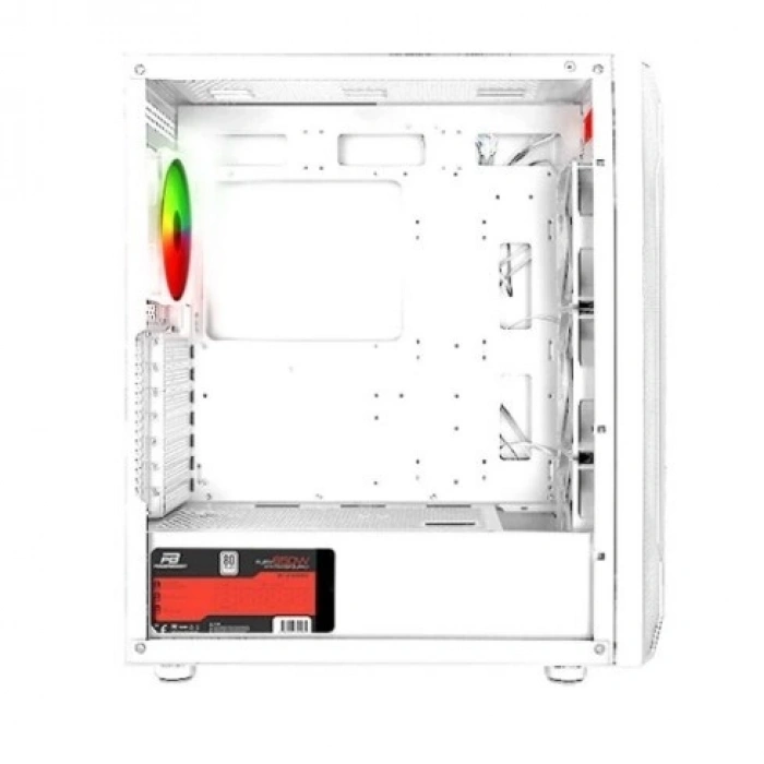 POWERBOOST 650W 80+ PB-P3701BW MESH GAMING ATX PC Kasası Beyaz