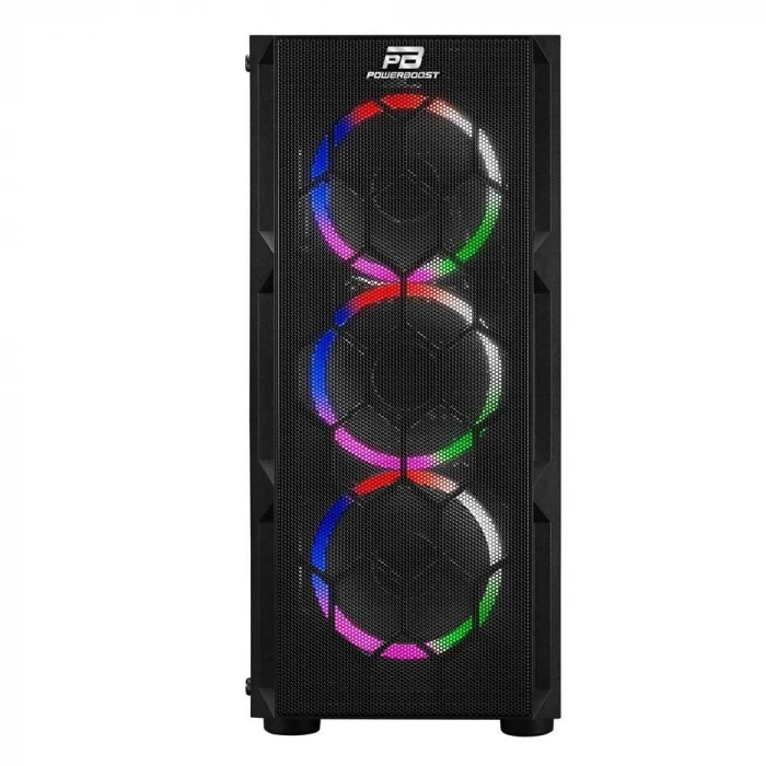 POWERBOOST 650W 80+ VK-D501M 4-Rainbow Fanlı Gaming Mid-Tower PC Kasası