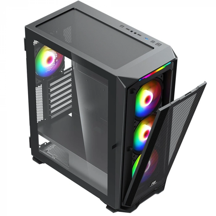 POWERBOOST 850w 80+ Bronze PB-P3720B 4-ARGB Fanlı EATX PC Kasası