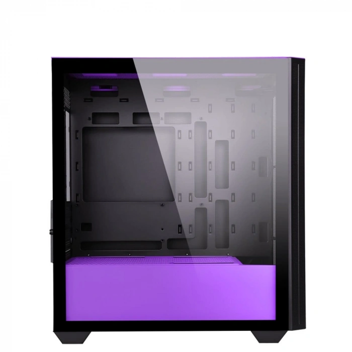 POWERBOOST PB-P2252BP 4-ARGB Fanlı Gaming Mid-Tower PC Kasası Mor-Siyah