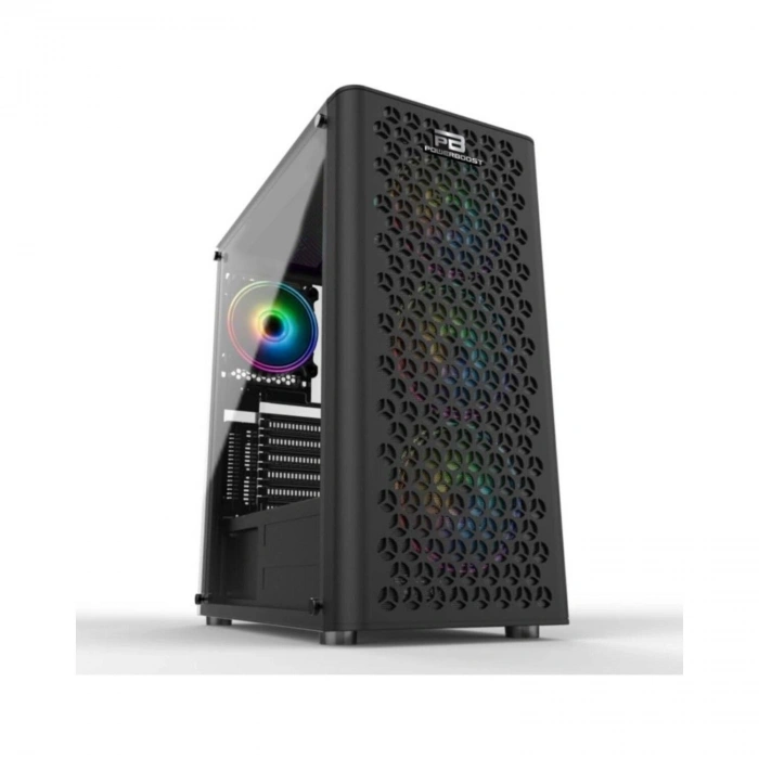 POWERBOOST VK-M202B 4-RGB Fanlı Gaming Mid-Tower PC Kasası