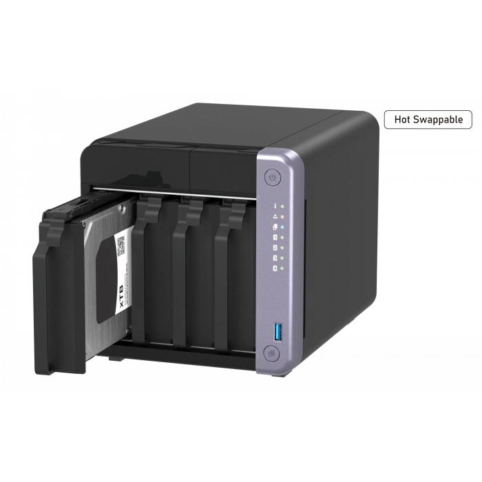 QNAP 4diskli Alpine AL524 QC-4GB RAM-10GbE SFP+ Nas Server TS-432X-4G
