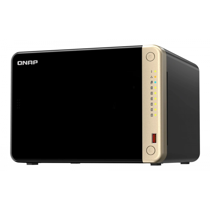 QNAP 6diskli ARM QC - 8GB RAM 2-2.5GbE Nas Server TS-664-8G Distribütör Garantili