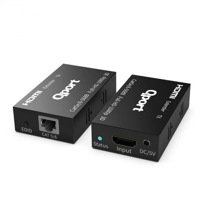 QPORT Q-HEX3 HDMI-CAT6 60metre HDMI Extender