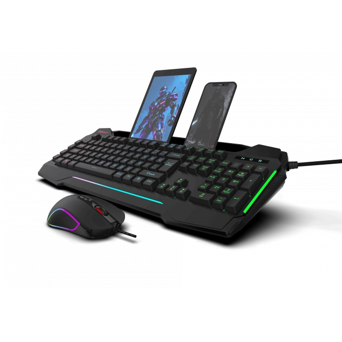 QUANTUM DualStrike Kablolu USB Q Trk RGB Gamıng Klavye -  Mouse Set