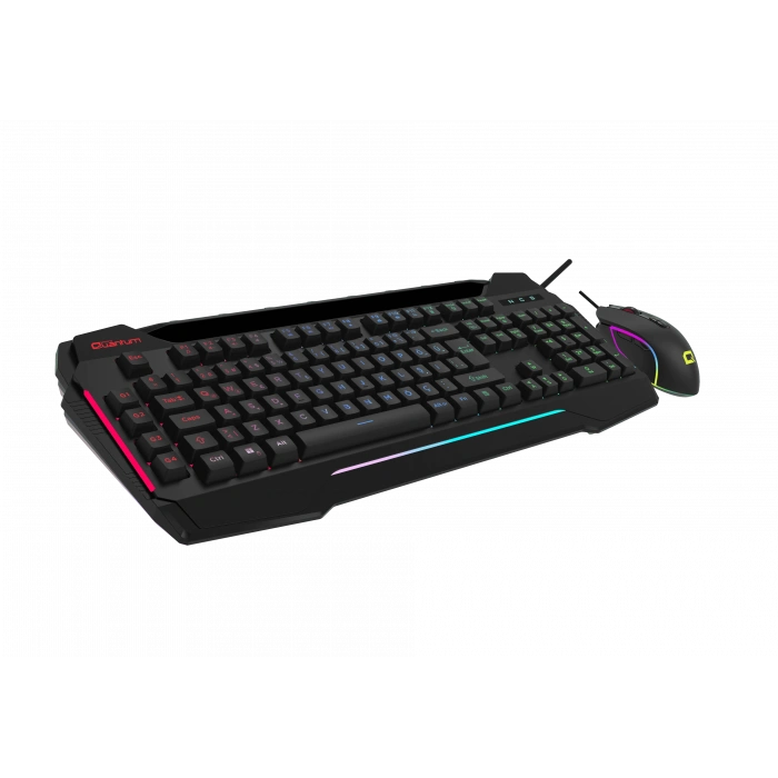 QUANTUM DualStrike Kablolu USB Q Trk RGB Gamıng Klavye -  Mouse Set