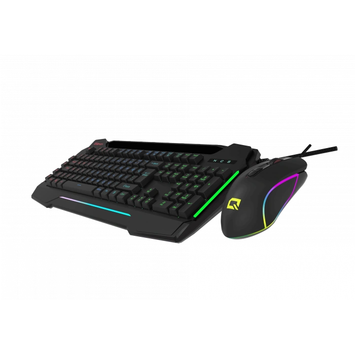 QUANTUM DualStrike Kablolu USB Q Trk RGB Gamıng Klavye -  Mouse Set