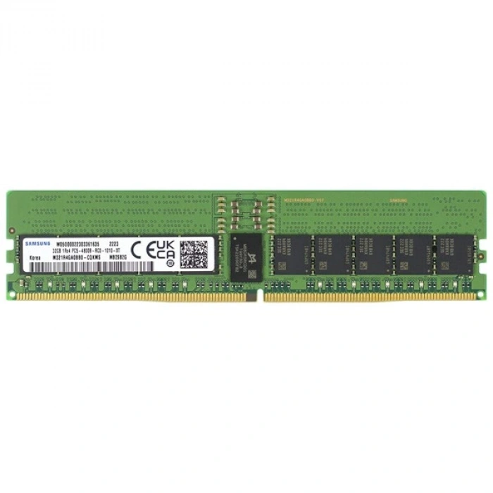 SAMSUNG 32GB DDR5 ECC RDIMM 4800MHz 2Rx8 SUNUCU RAM M321R4GA0BB0-CQK