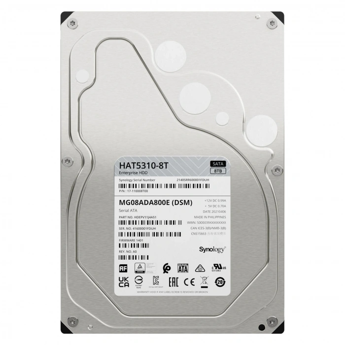 SYNOLOGY 8TB 3.5 HAT5310-8 7200 RPM 256MB SATA-3 NAS Diski
