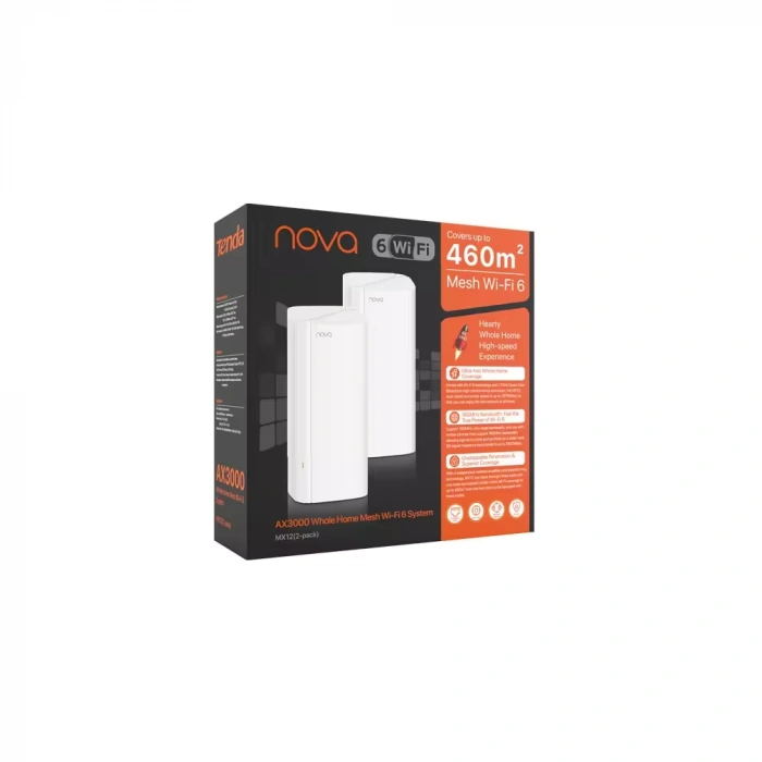 TENDA Nova MX12 Wıfı6 AX3000 Mesh Router 2-li set