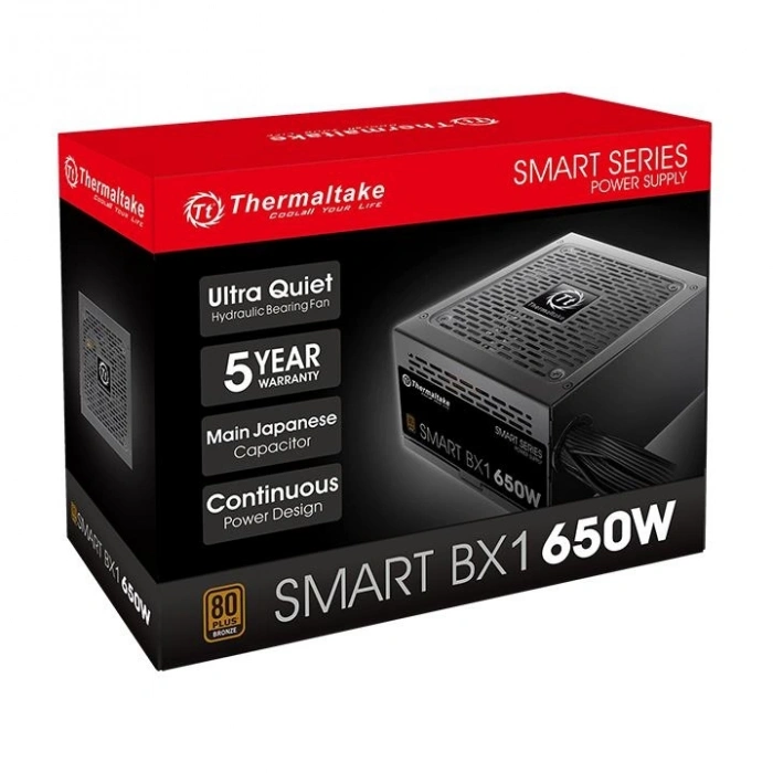 THERMALTAKE 650W 80+ SMART BX1 PS-SPD-0650NNSABE-1 Power Supply