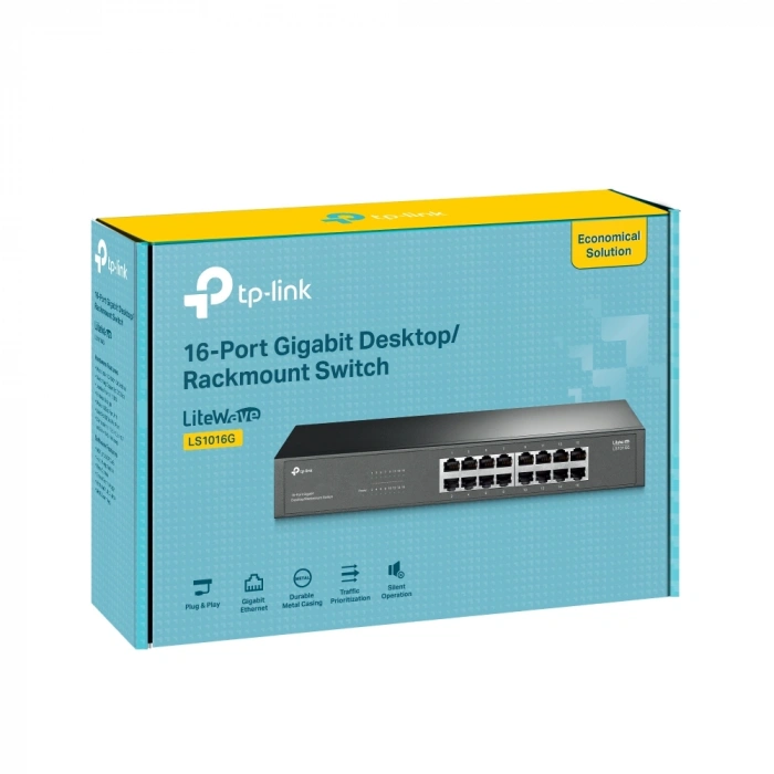 TP-LINK 16port Gigabit Yönetilemez Switch LS1016G