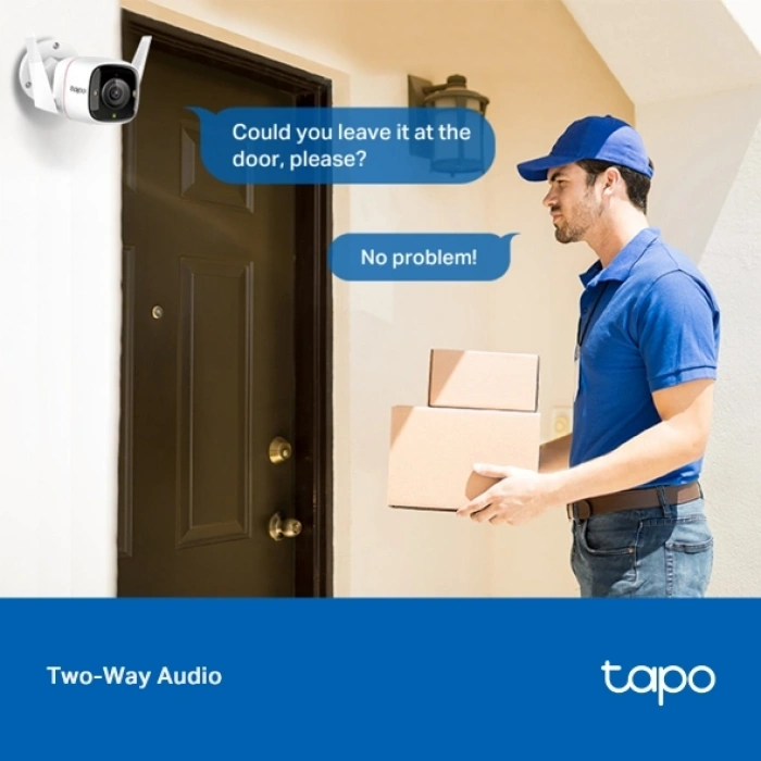 TP-LINK 2MP Bullet 3.3mm Kablosuz IP Kamera Tapo C320WS