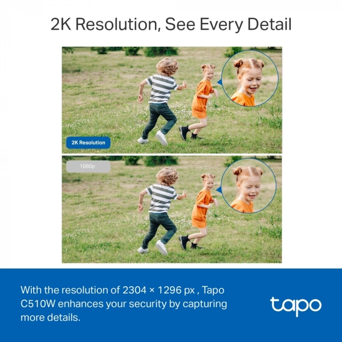 TP-LINK 3MP 4mm  Wıfı Kablosuz Pan-Tilt IP Kamera MC510