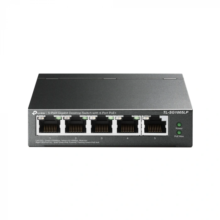 TP-LINK 4port PoE 40w Gigabit Switch TL-SG1005LP